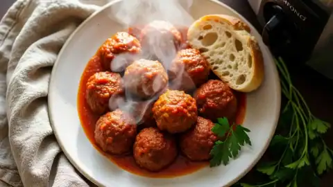 Albóndigas en Olla Lenta: La Receta de la Abuela (Súper Jugosas)