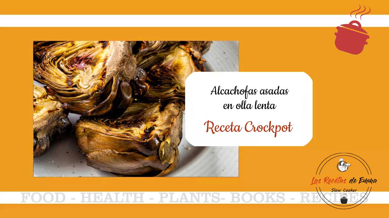 Alcachofas asadas en olla lenta Crockpot