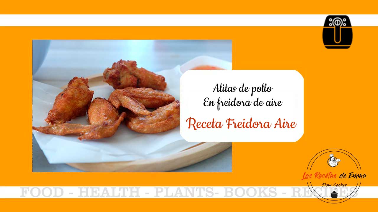 Alitas de pollo en freidora de aire