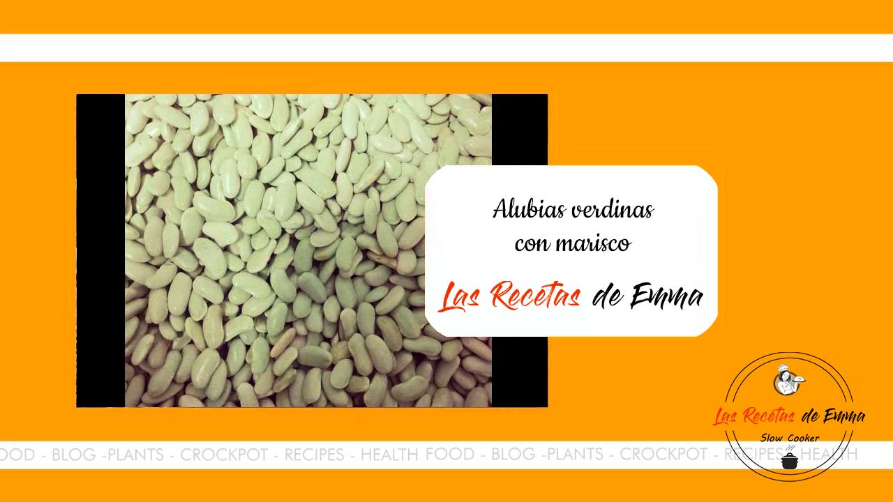 Alubias verdinas con marisco