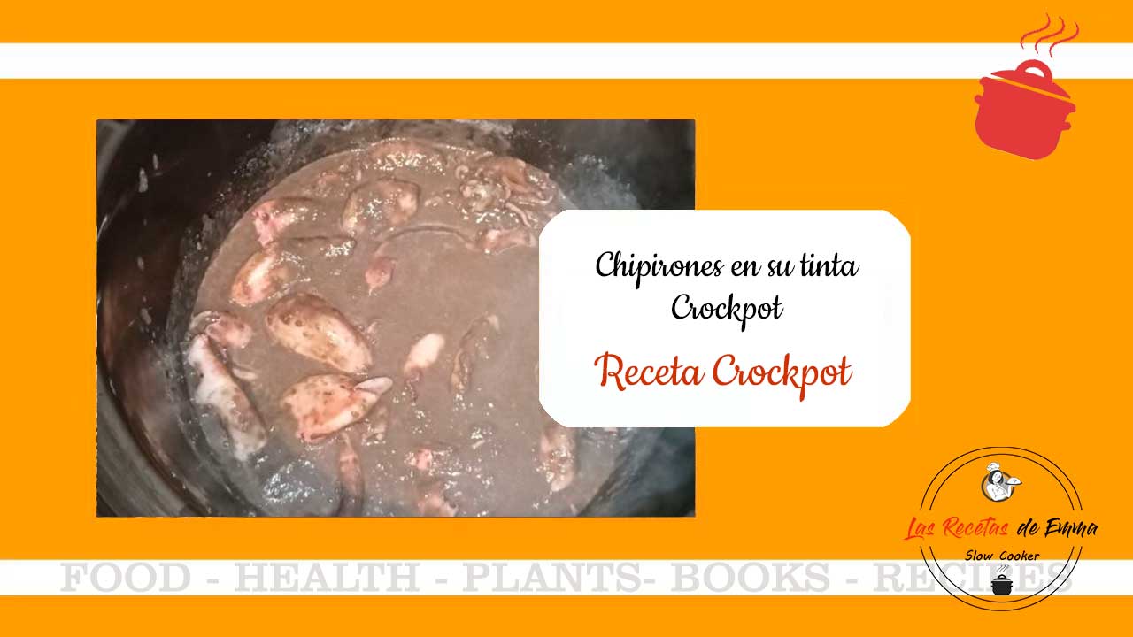 Calamares o Chipirones en su tinta en Crockpot
