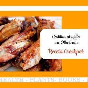costillas al ajillo en Crockpot