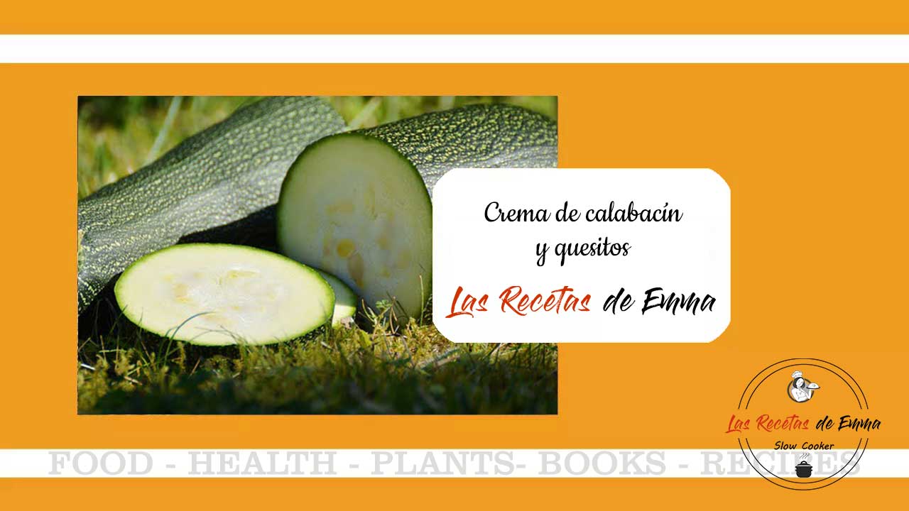 Crema de calabacín y quesitos olla cocción lenta