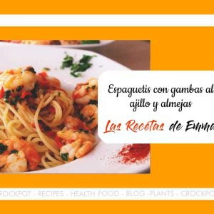 Espaguetis con Gambas y Almejas
