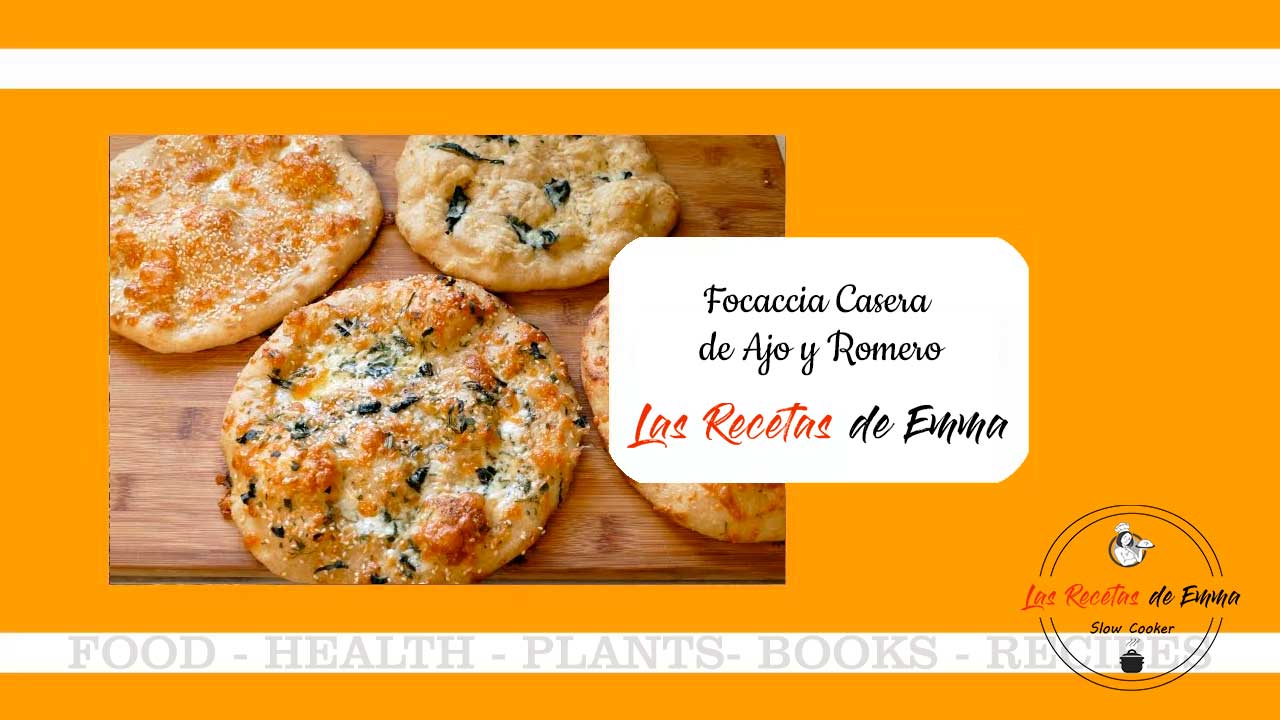 Focaccia Casera de Ajo y Romero