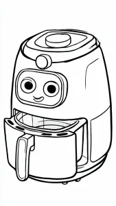 Cuento para colorear cocina niños páginas muestra