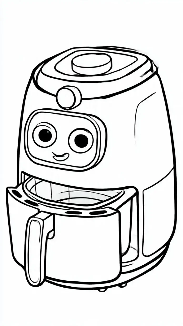 Cuento para colorear cocina niños páginas muestra