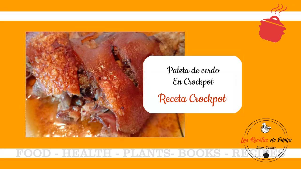 Paleta de cerdo en olla de cocción lenta