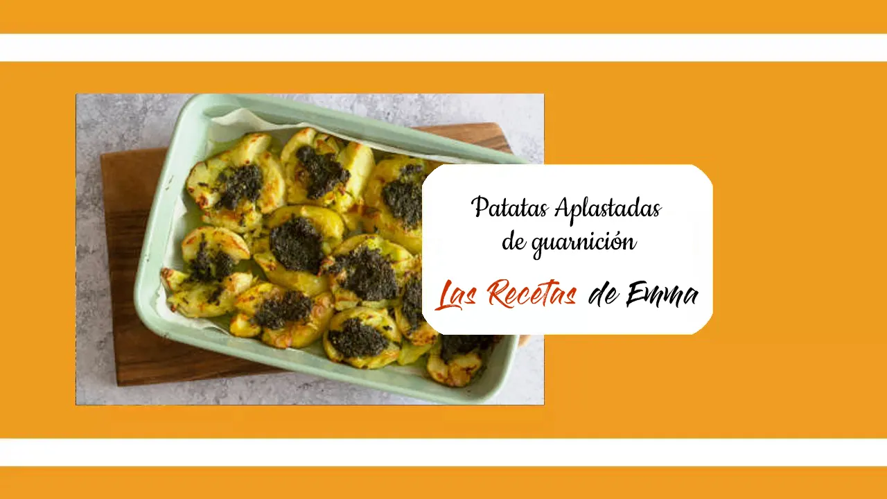 Patatas aplastadas de guarnición