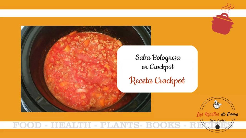 Receta de salsa boloñesa crockpot