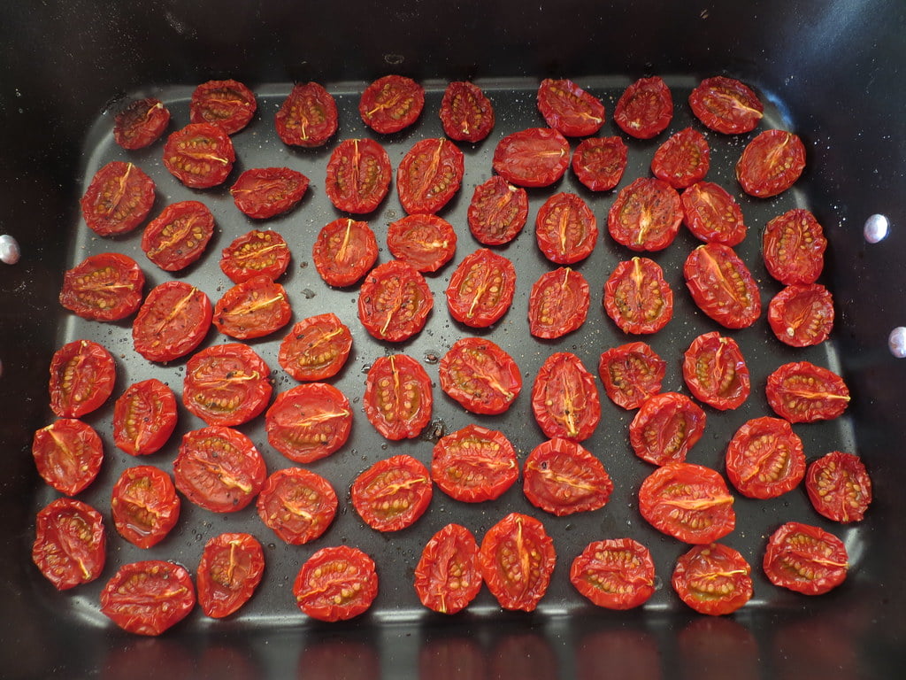 tomates deshidratados al horno
