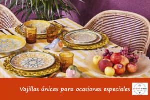 Vajillas únicas para ocasiones especiales